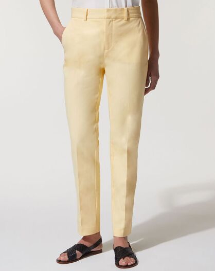 Pantalon Chino en Coton stretch Mistral jaune